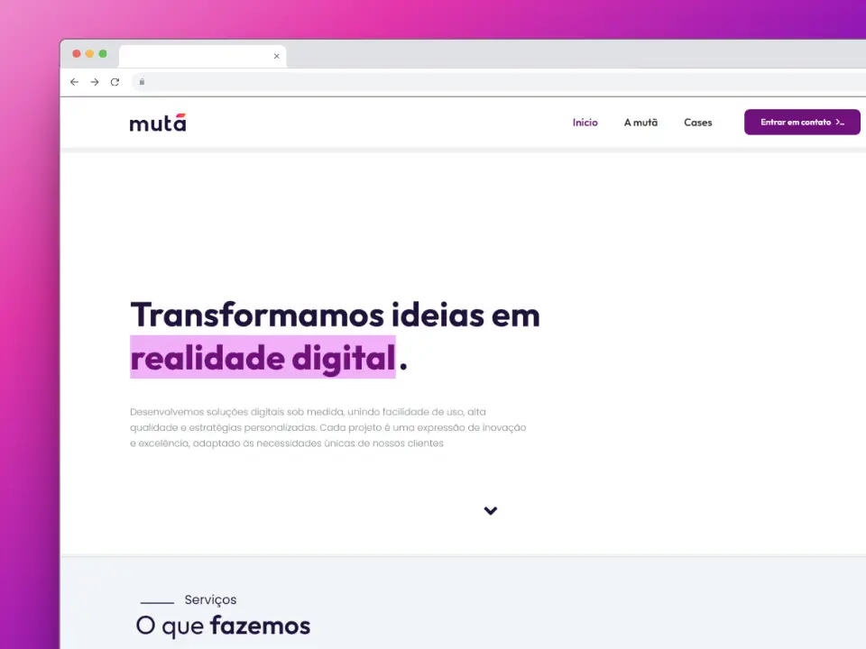 Mutã Website